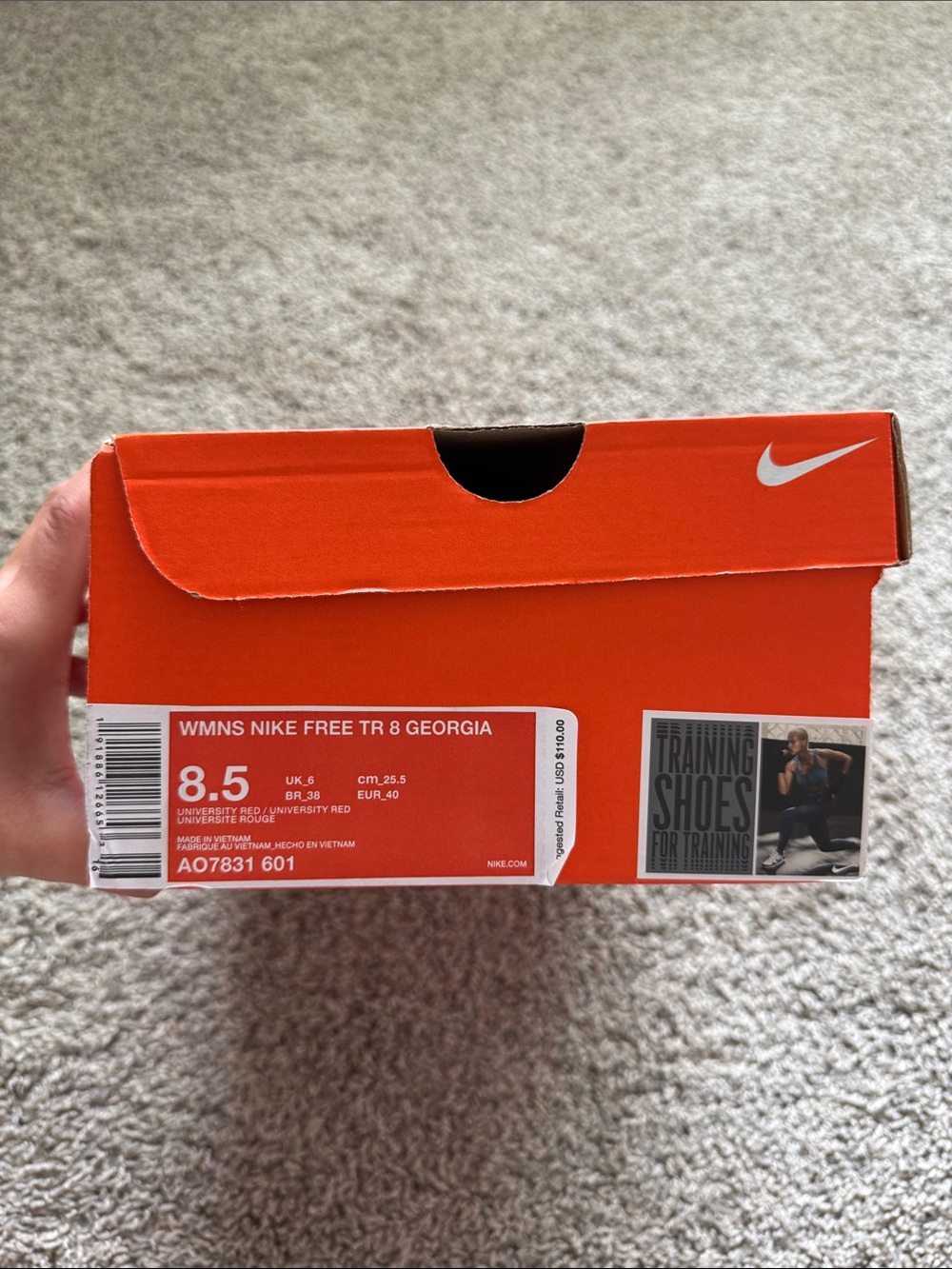 Women’s UGA Nike shoes